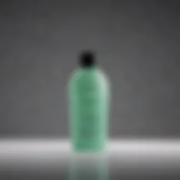 A luxurious bottle of pattern clarifying shampoo showcasing its unique formulation.