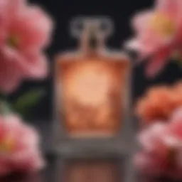 Elegant cologne bottle showcasing floral notes