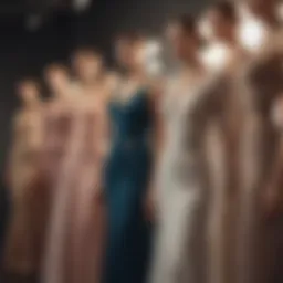 Elegant dresses showcased on the Rent the Runway platform