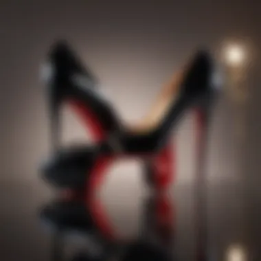 The Allure of Louboutin Heels Elegant Louboutin heels showcased in a stylish setting