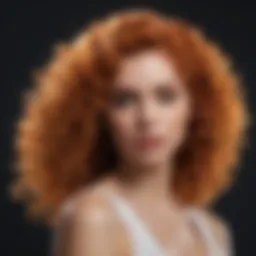 Vibrant curls reflecting healthy shine
