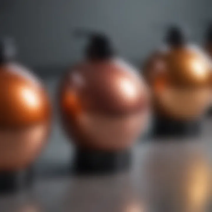 Elegant display of popular salon hair color brands