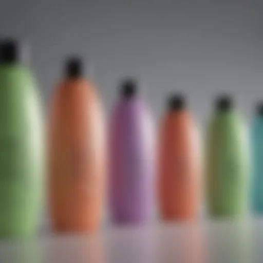 A variety of shampoo bottles showcasing different formulations