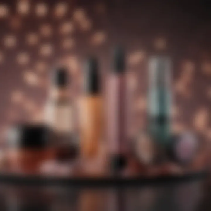 An elegant layout of beauty products with the Sephora branding