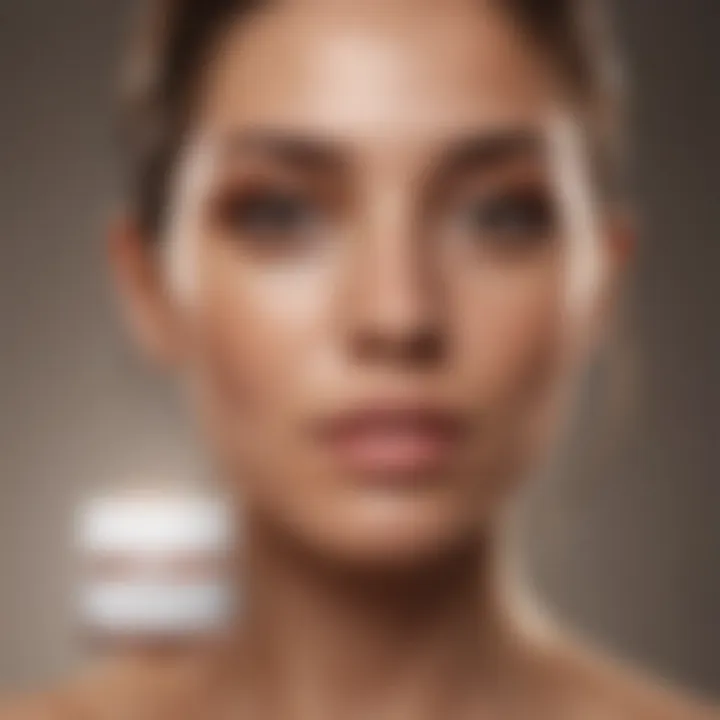 Variety of topical skincare products for melasma