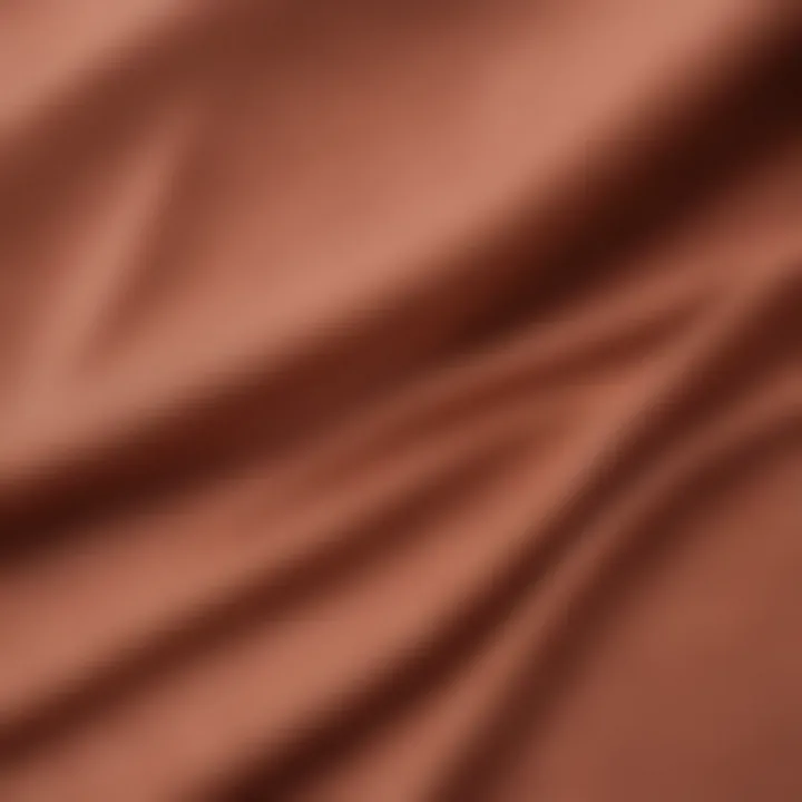 Close-up of fabric showcasing swimwear stretch and durability