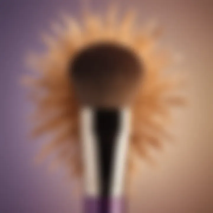 Close-up of Tarte SPF Brush showcasing its bristles