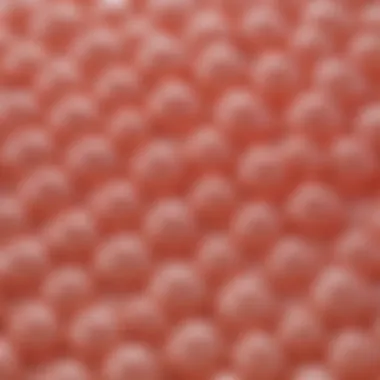 A close-up of bubble coat fabric demonstrating its texture and quality.