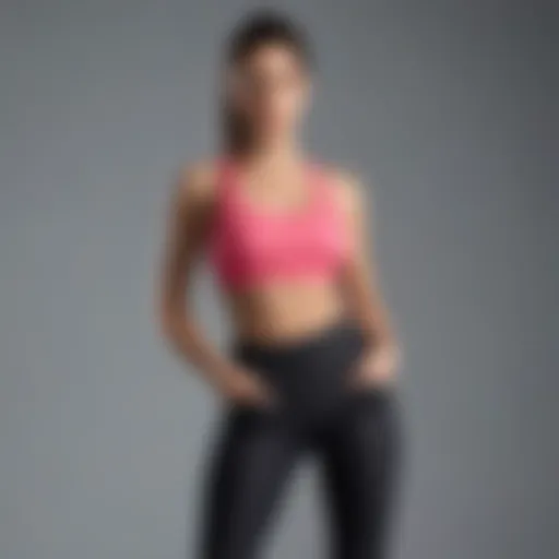 Stylish activewear ensemble on display