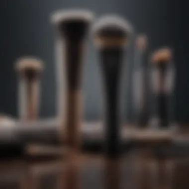 A selection of essential tools for minimalist makeup application