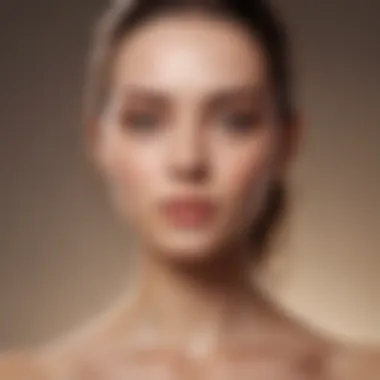 A model showcasing a fresh, radiant look with minimal makeup