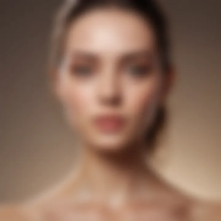 A model showcasing a fresh, radiant look with minimal makeup