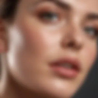 Application of a soothing chemical peel on a delicate skin