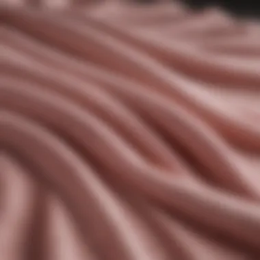 Close-up of fabric texture showcasing quality and softness.