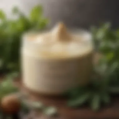 Luscious Deep Conditioner A rich, creamy deep conditioner in a bowl surrounded by natural ingredients.