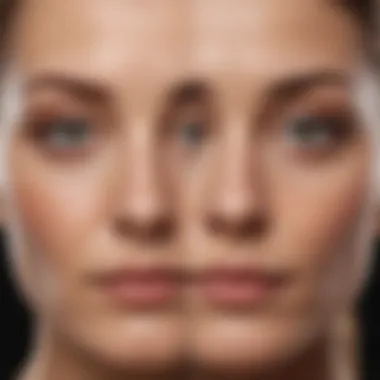 Before and After Results of Deep Wrinkle Serum Before and after results of using a deep wrinkle serum on skin