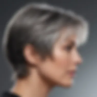 Vibrant gray hair with sulfate-free shampoo