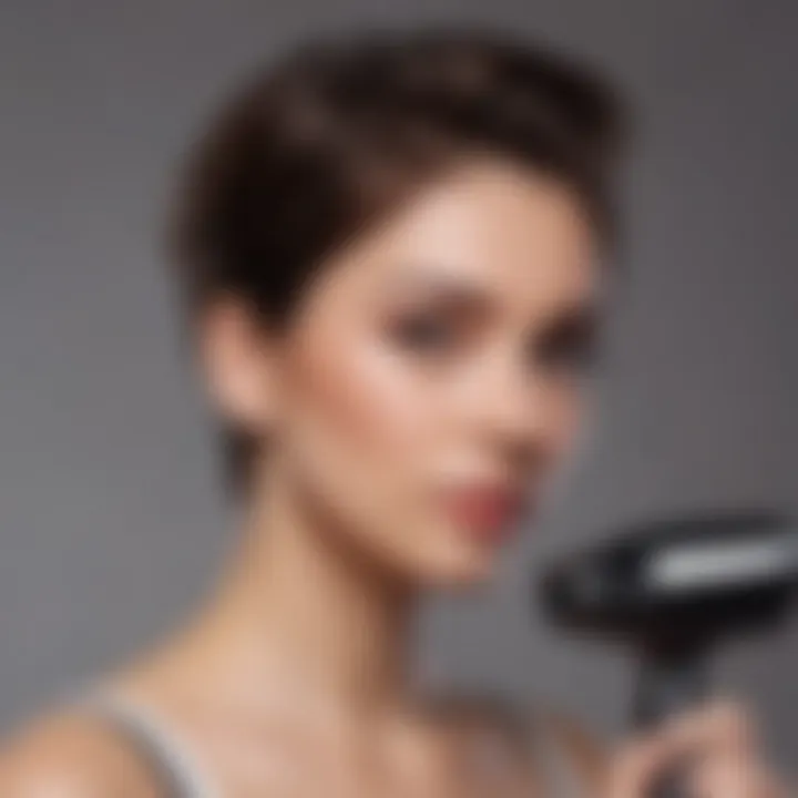 Elegant styling tips using a small hair dryer