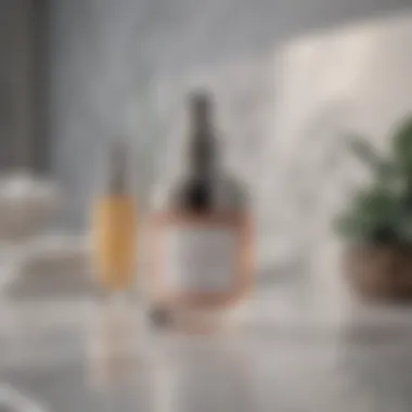 Luxurious Skincare Line by The Harmonist A luxurious display of The Harmonist skincare products arranged elegantly on a marble countertop