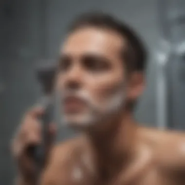 Shaving Comfort in the Shower Person enjoying a shower while shaving