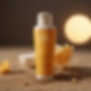 An array of sunscreen ingredients displayed elegantly.