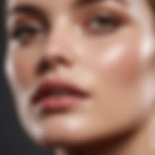 A close-up of a rich and creamy face cream texture