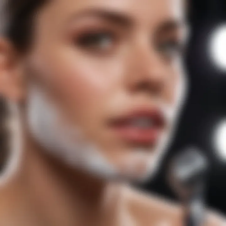 Visual guide to achieving optimal shaving results