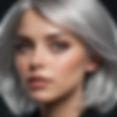 Glossy Silver Hair Transformation Glossy silver hair transformation