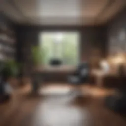 Unique home office setup for unconventional careers