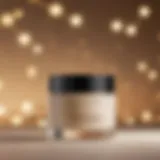 Luxurious night cream texture in a jar