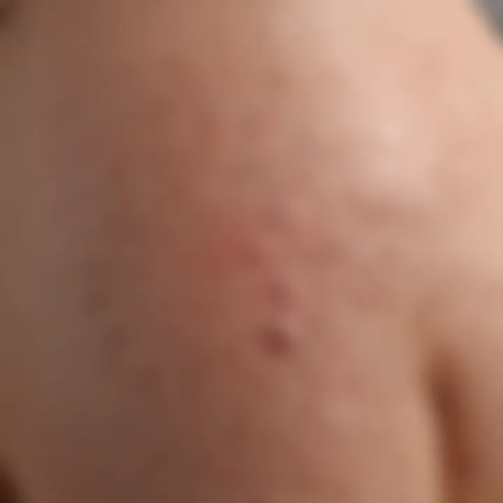 Close-up of bumpy skin texture highlighting keratosis pilaris