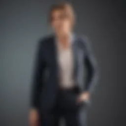 A polished outfit representing business casual style with subtle elegance