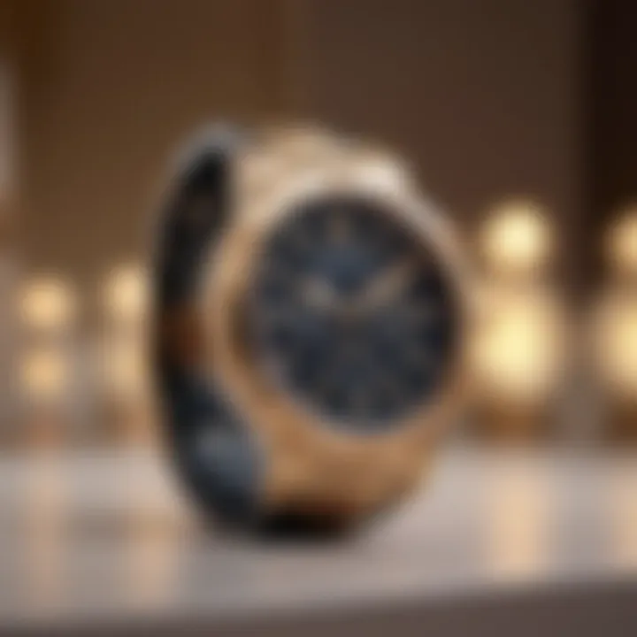 A stylish Versace watch displayed against a luxurious backdrop.