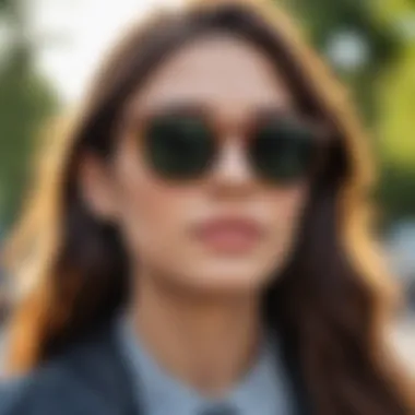 Outdoor Style with Warby Parker Woman showcasing Warby Parker sunglasses outdoors