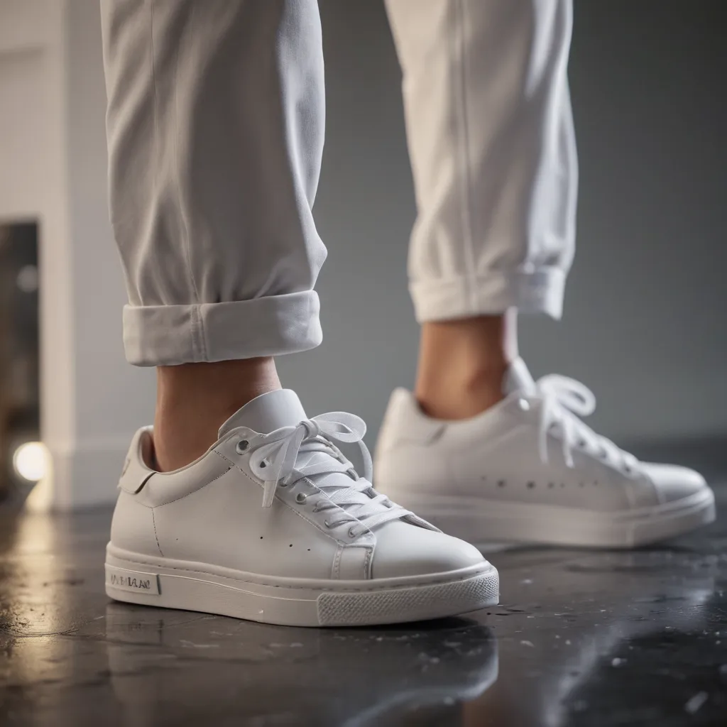 Women's Vintage Casual Flat White Sneakers